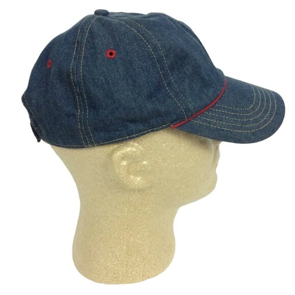 Disney Mickey Mouse Patch Denim Baseball Cap Hat Adjustable Strap - Picture 2 of 8